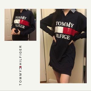 tommy hilfiger polo logo dress